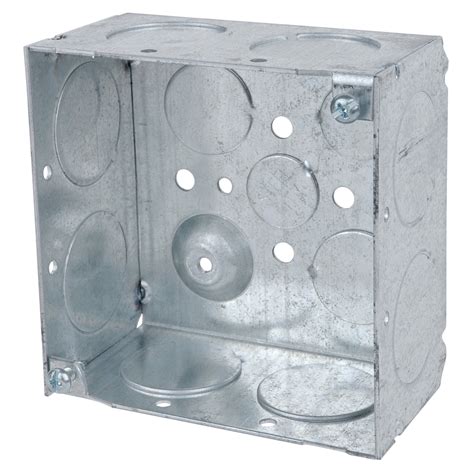 4 square metal electrical box